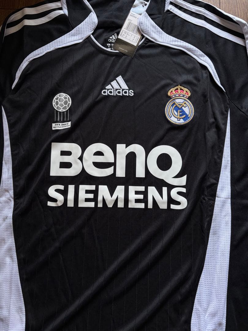 レアル・マドリード 03/04 新品 ヴィンテージ ユニフォーム 黒adidas