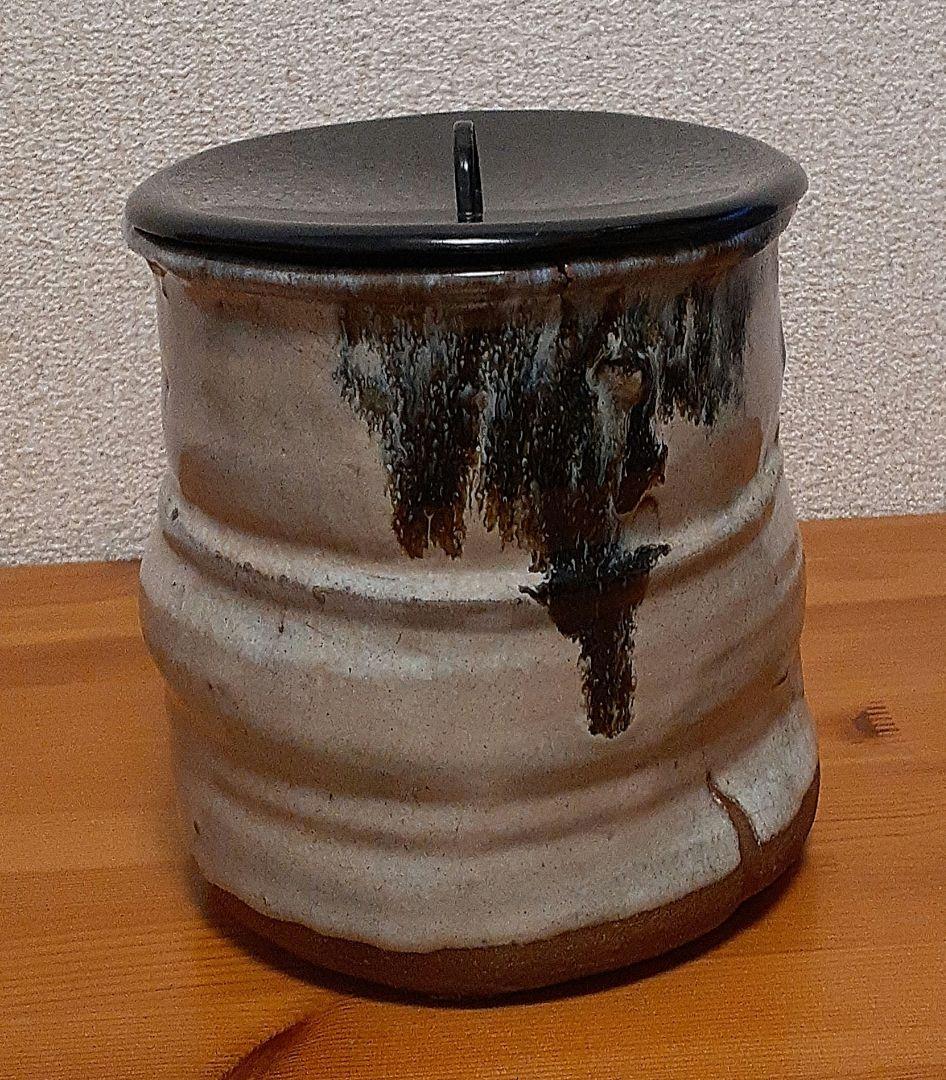 惺斎書付　斑唐津　水指　共箱　茶道具