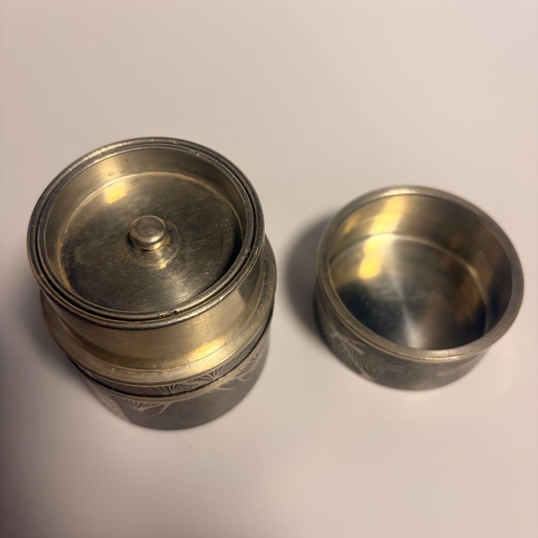 錫半 茶壺 本錫 茶入 茶道具