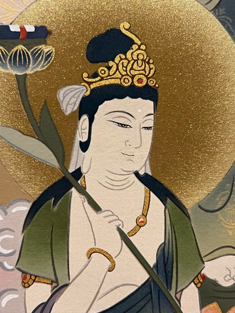 梶井誠海 掛軸 掛け軸「十三佛」仏画仏教美術 菩薩 茶掛 日本画 肉筆 茶掛