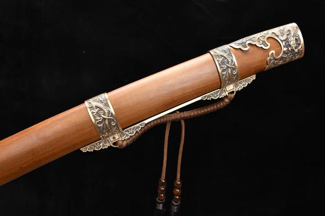 海龍刺繍春刀日本刀 模造刀 居合刀 武士道 武蔵 鑑賞用 手鍛造打