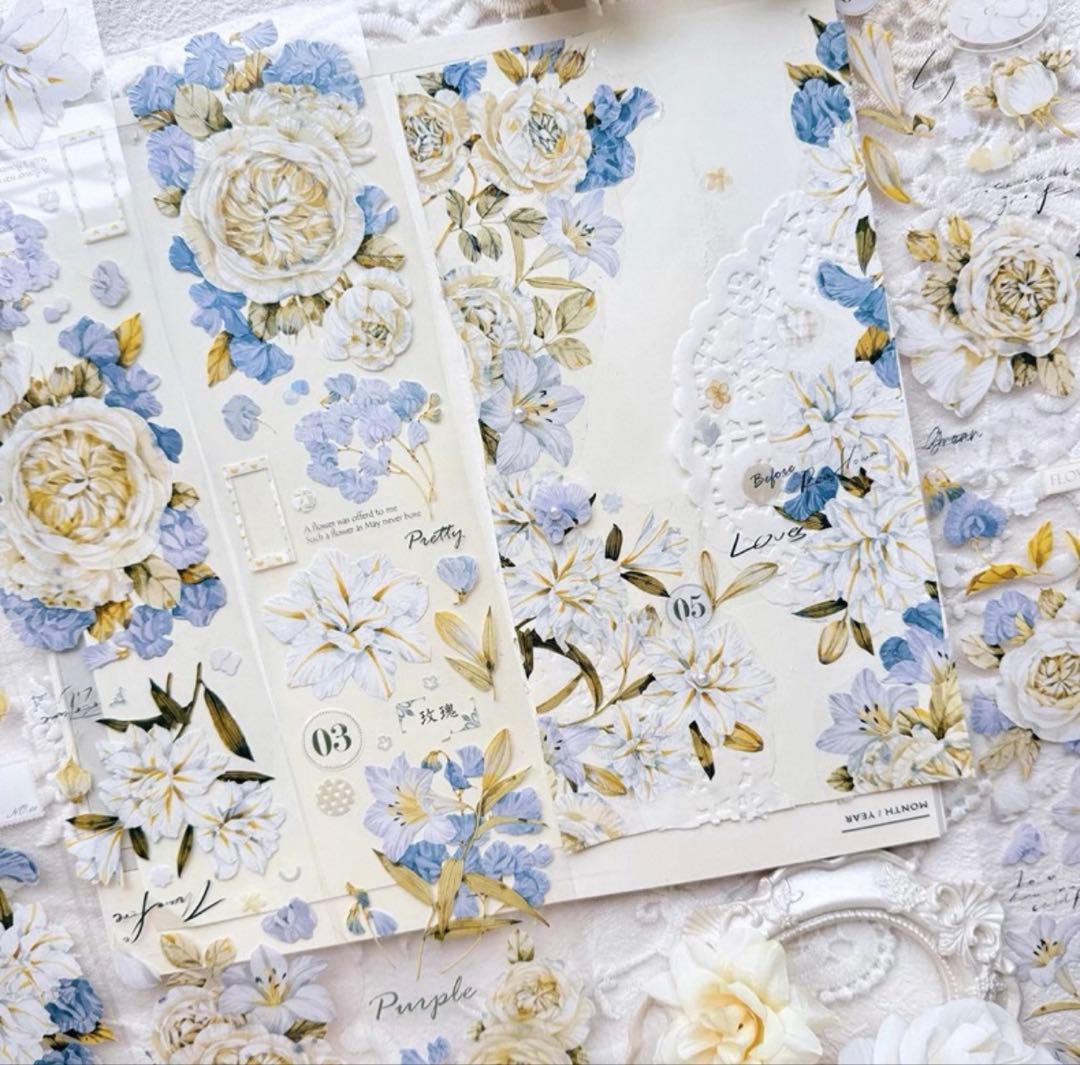 ⭐️SALE⭐️ 林野间《迭绪蓝》海外マスキングテープ　マステ 【2463】