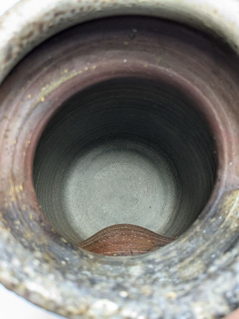 備前焼 窯変耳付花入 花瓶 花器 花生 フラワーベース 置物 華道具 茶道具