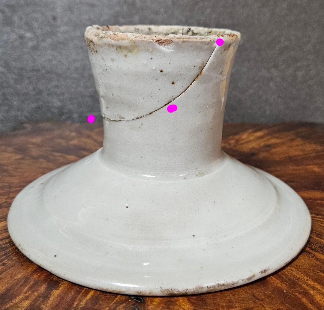 李氏朝鮮時代　李朝白磁　高台皿　台皿　祭器　高坏　李朝白磁皿　李朝堅手　李朝工芸