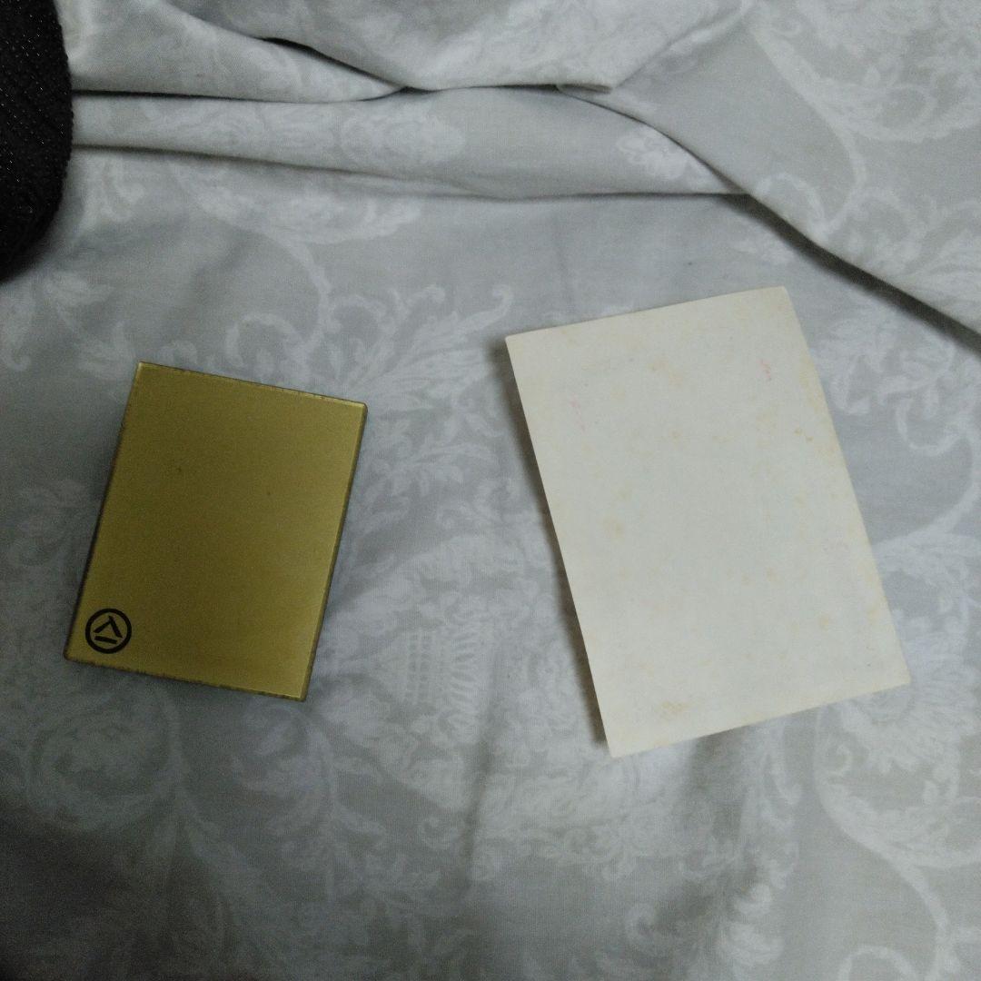 中古　レトロ　ビーズ　バック　インテリア　鏡有　ビーズ解れ有　クラッチ　タイプ