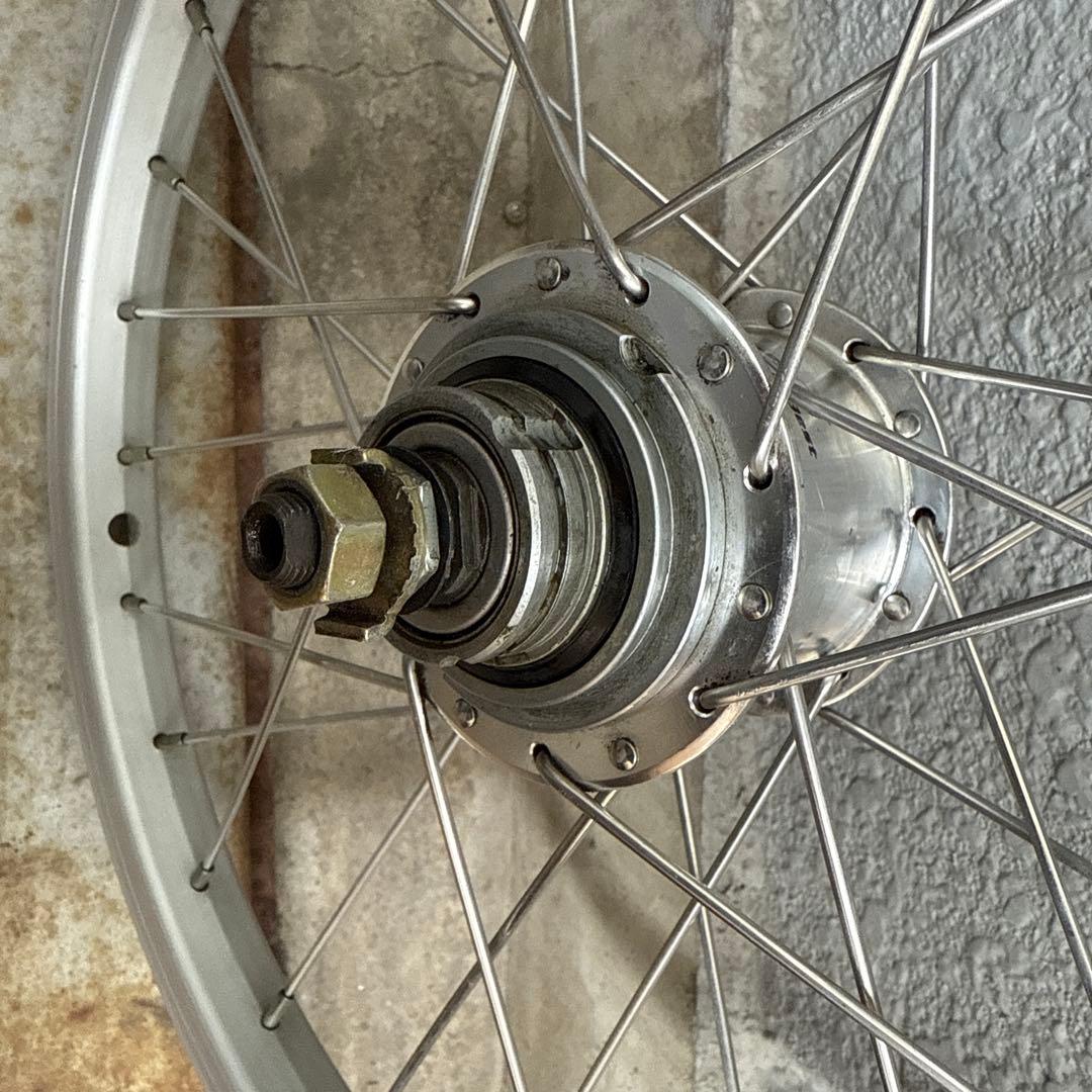 ブロンプトン　シルバーアルミホイール