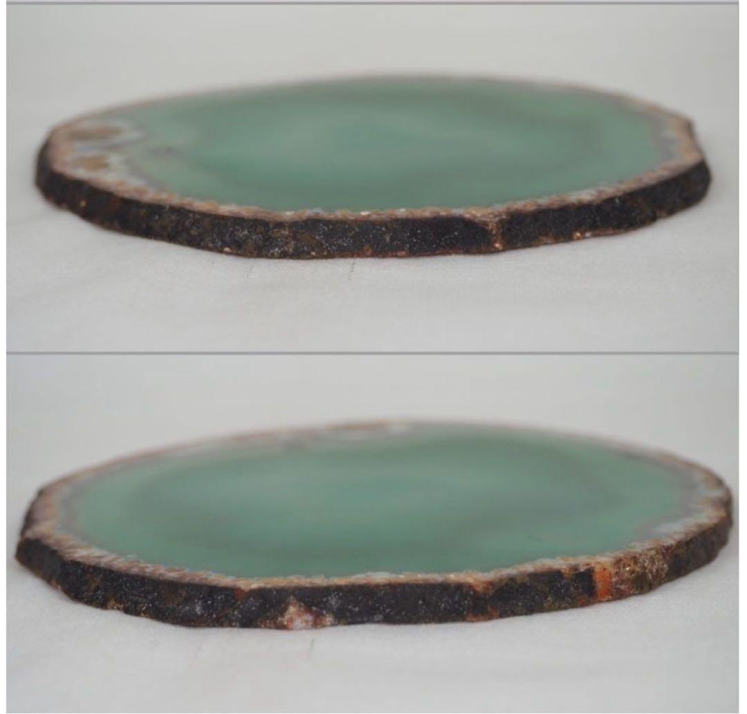 送料無料　瑪瑙　敷板　瓶敷　瓶床　一枚　11.5×11×0.5ｃｍ