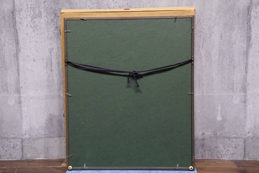 ALK169 佐々木経二 烏瓜 (実) F6号 真作 額装 共箱