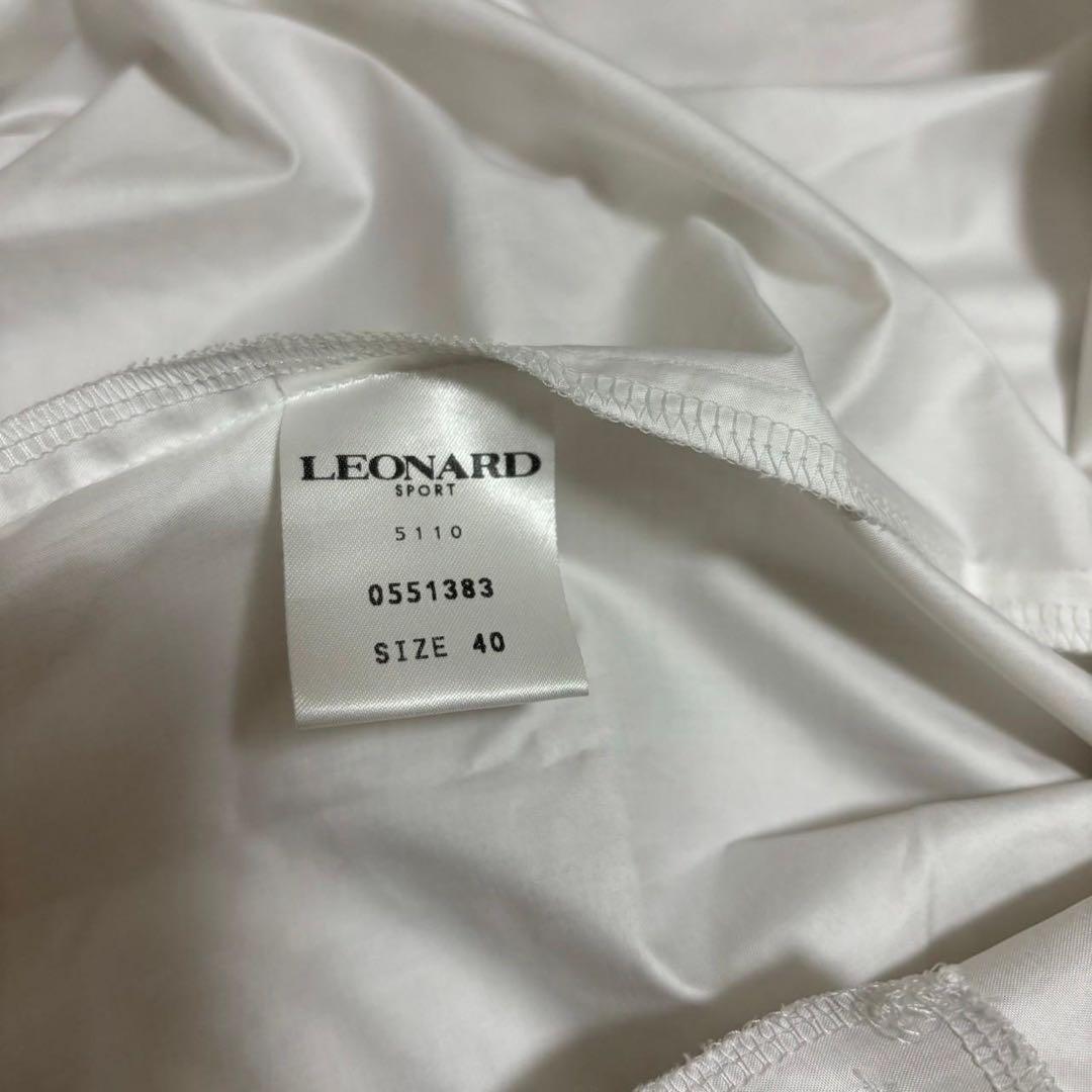 LEONARD SPORT ベスト40 ポリエステル 白 ホワイト 薄手 日本製