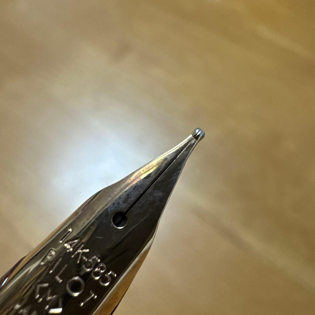 廃盤 PILOT パイロット 万年筆 エリート95S ディープレッド M 14k