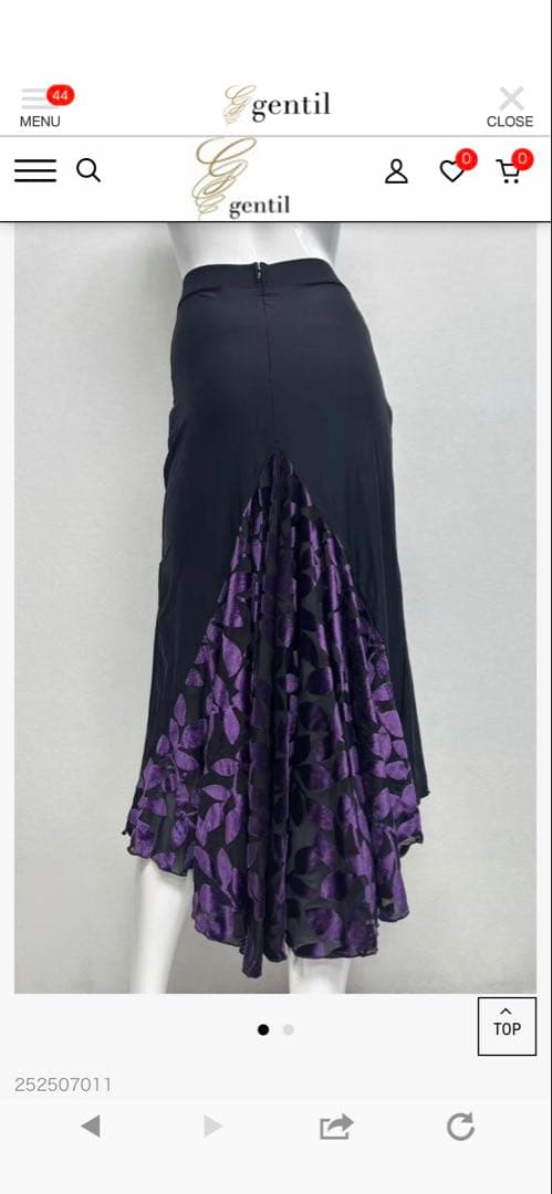 ジャンティ　ラテンスカート