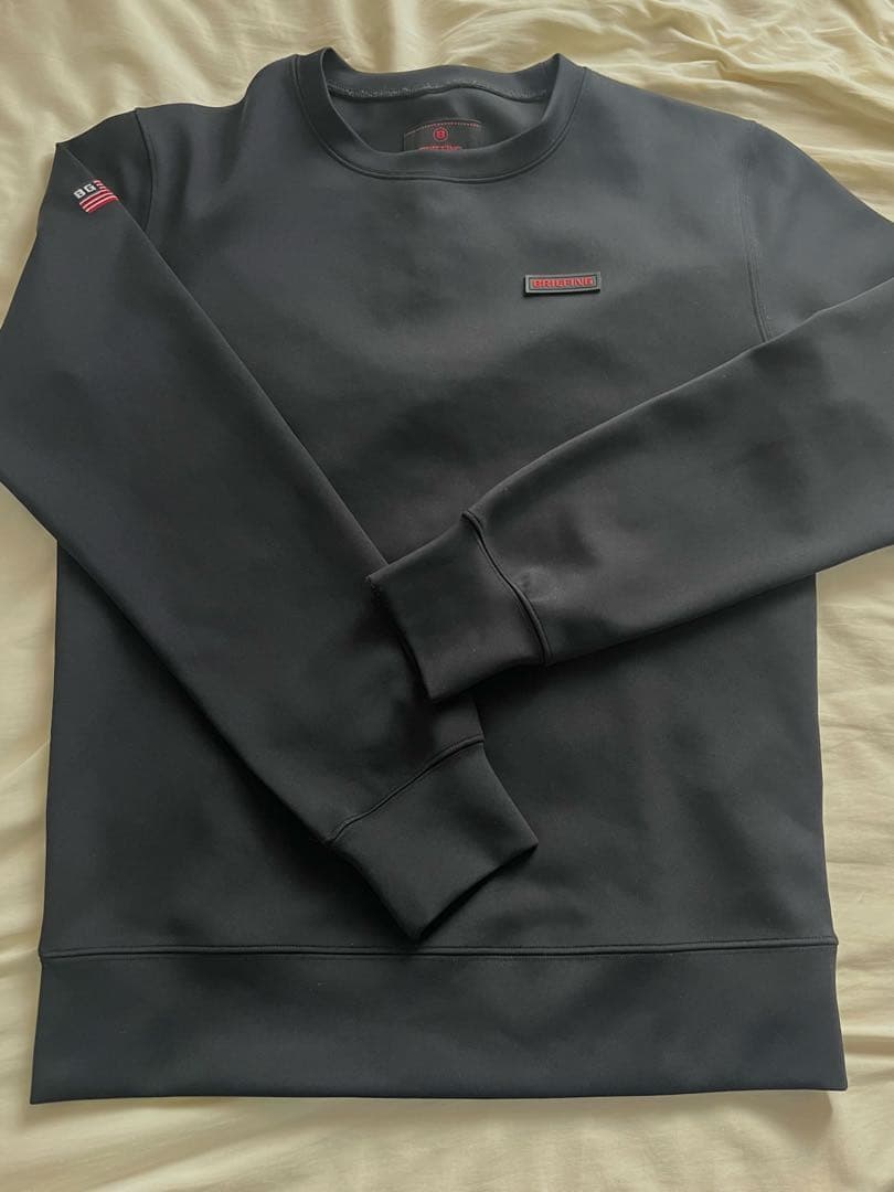 【ブリーフィングゴルフ】3DLOGOCREWNECK/メンズ3Dロゴクルーネック