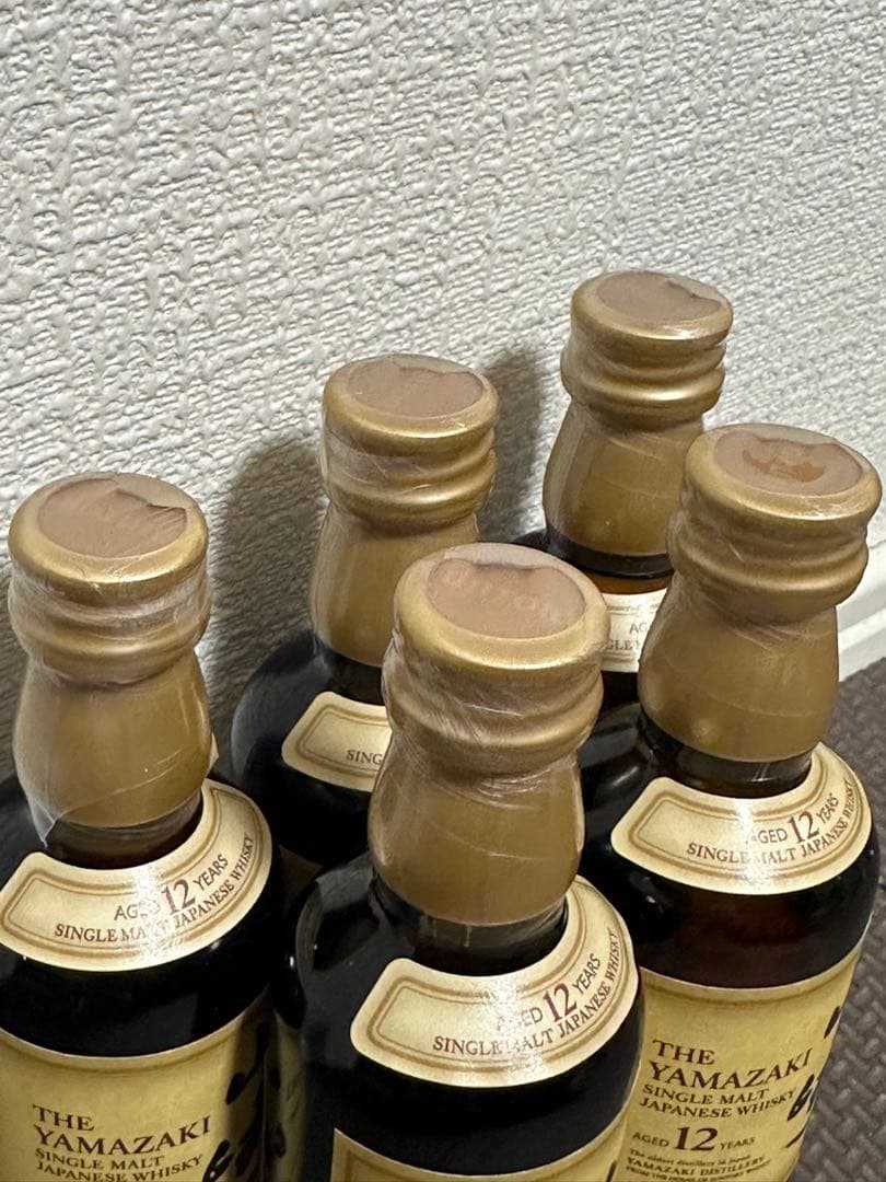 希少 入手困難 ウイスキー サントリー 山崎 12年 ミニボトル 5本