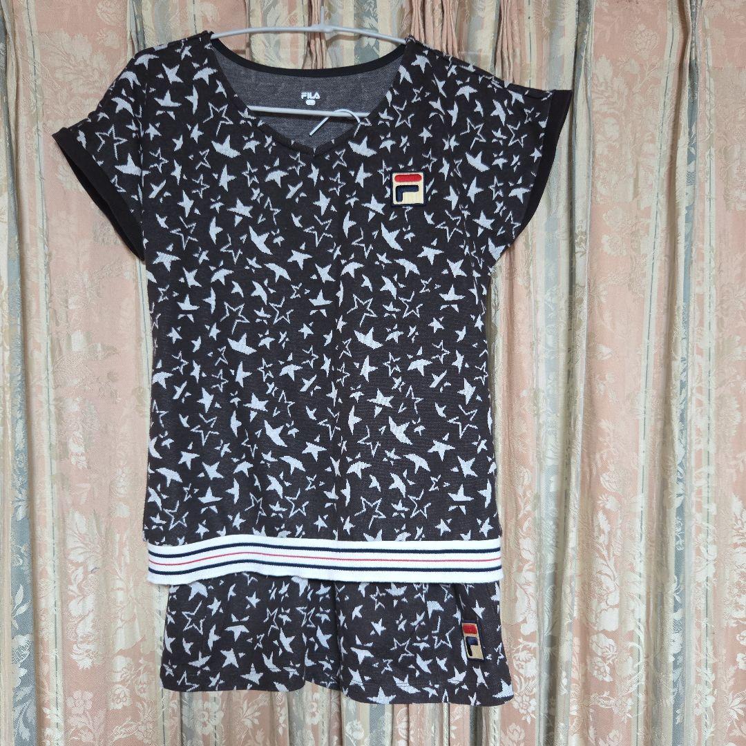 FILA 星柄テニスウェア3点セットLサイズ美品