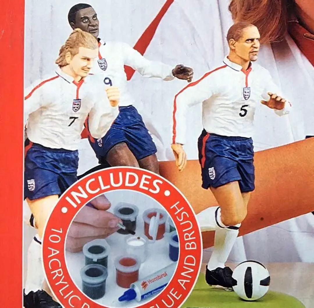 珍品 AirFix サッカー イングランド代表 ベッカム他4人セット プラモデル
