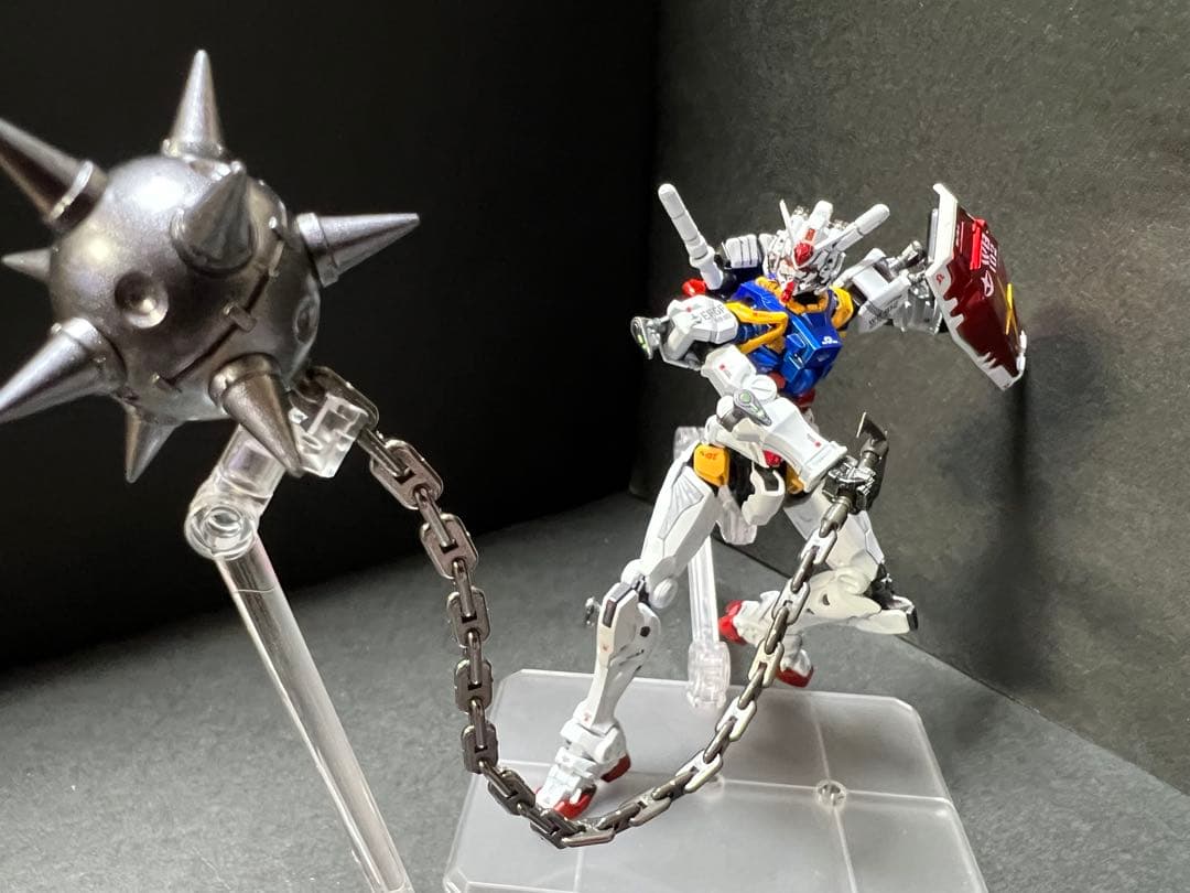 2機セット　HG 赤いガンダム(ビット6基)白いガンダム全塗装 完成品