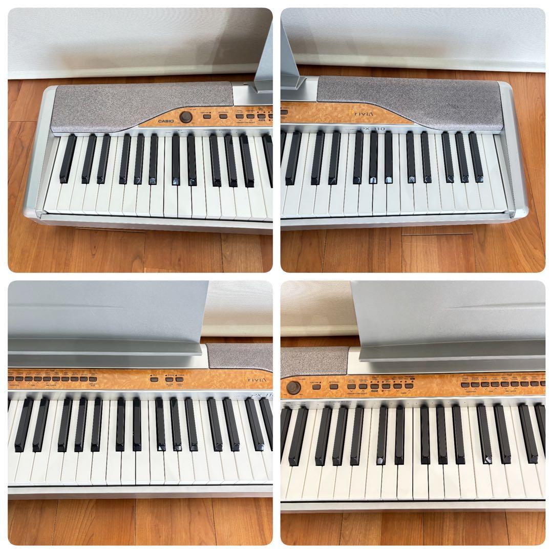 【美品】CASIO 電子ピアノ PX-110 88鍵 付属品一式 動作確認済