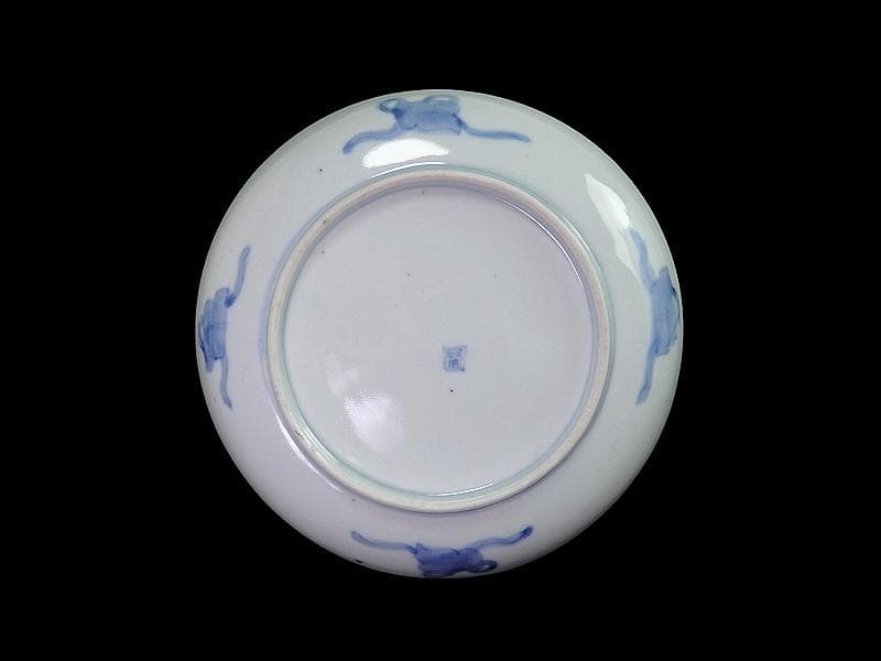 古伊万里　金襴手　松竹梅に鶴亀の図　５寸半皿　５枚　A915AS-CXd