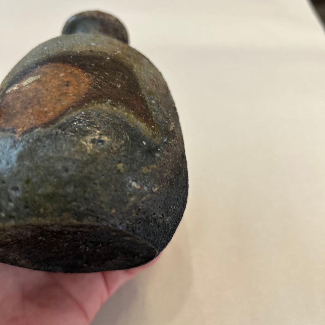 『値引き』【ビンテージ】徳利 窯変 備前焼　アンティーク品