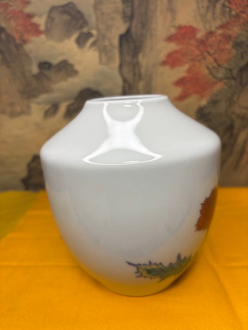 今泉今佑衛門 花瓶　錦芥子花瓶 箱付A1