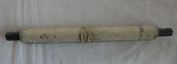 アンティーク 真言宗 寺 弘法大師 空海 南無阿弥陀仏 六字名号 紙本 掛軸