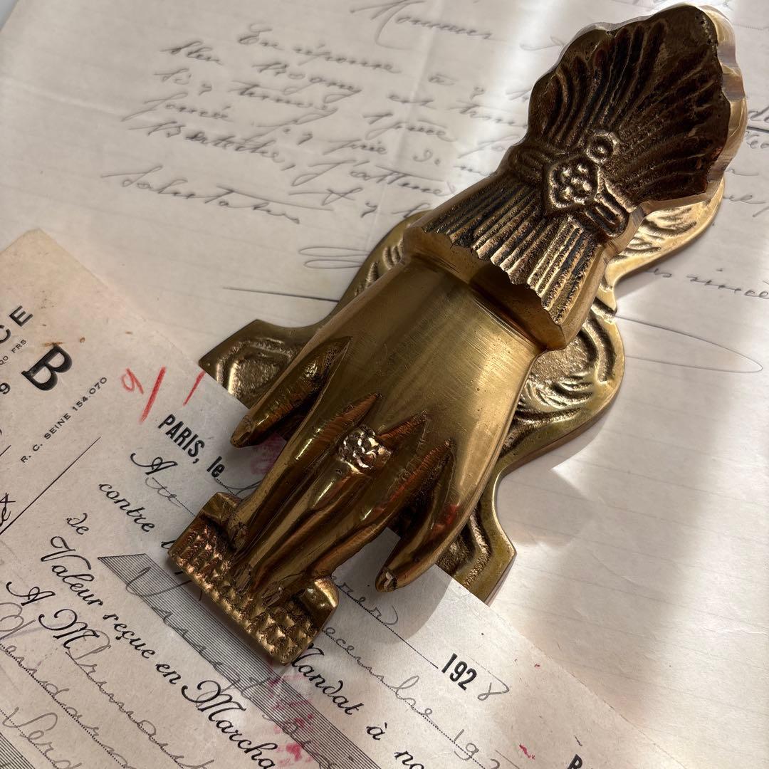 アンティーク　貴婦人の手　ハンドクリップ