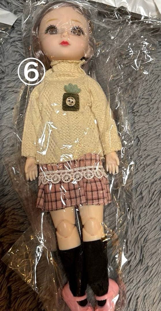 人形 関節可動式 全６種