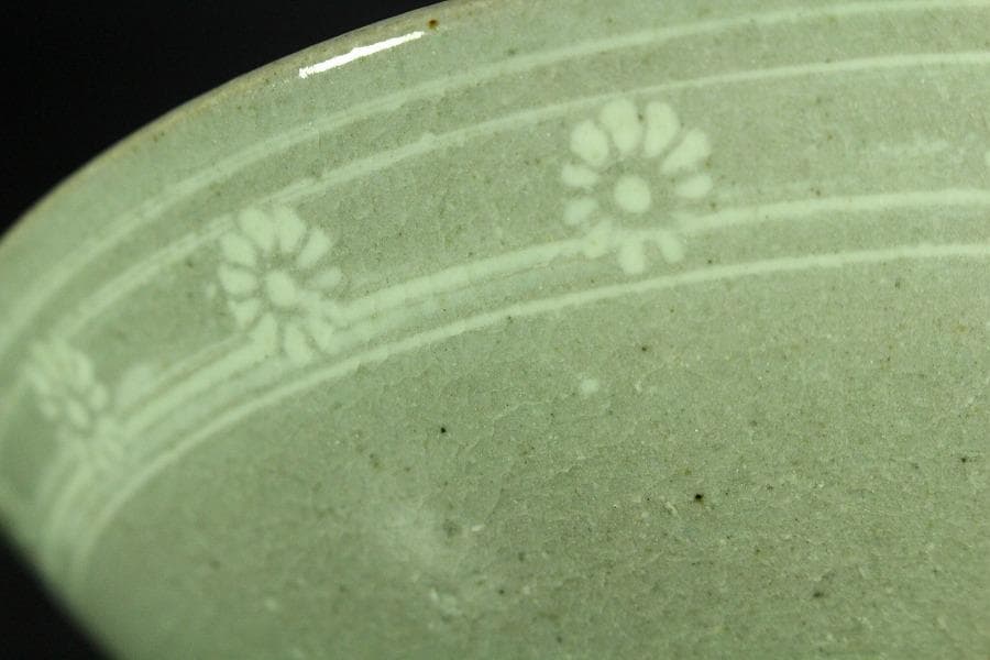 茶道具 朝日 刷毛目茶碗 阿漕 三嶋茶碗 二件(K-A991)