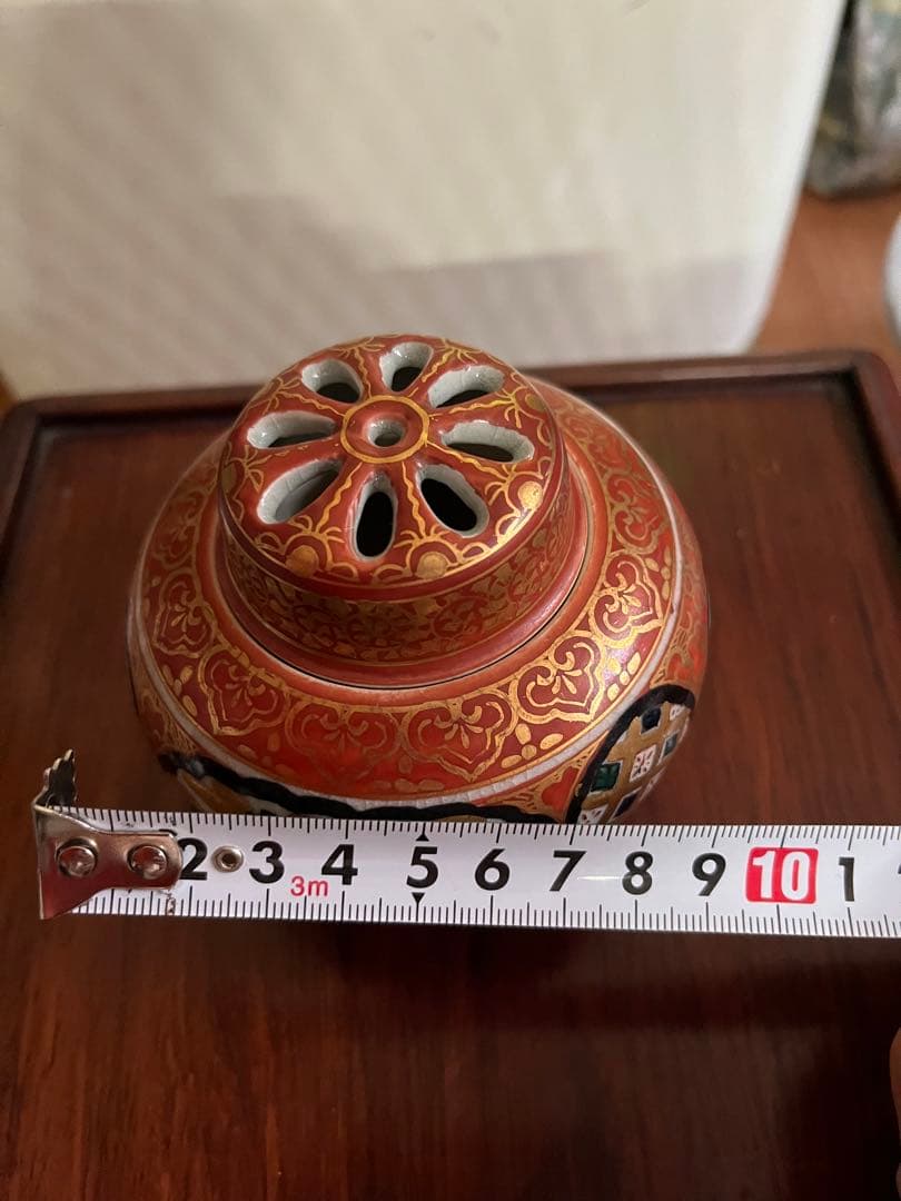 香炉　九谷焼　九谷庄三　茶道具 表千家裏千家　和風小物和風インテリア香道茶事