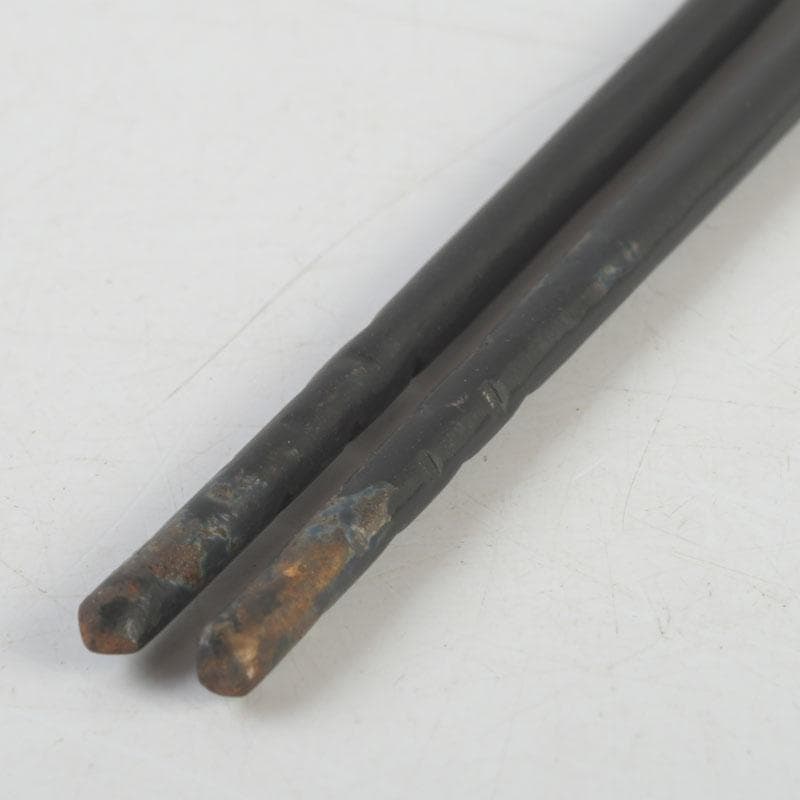 茶道具　金工師　木村清五郎造　風炉用火箸　共布共箱　C　9250