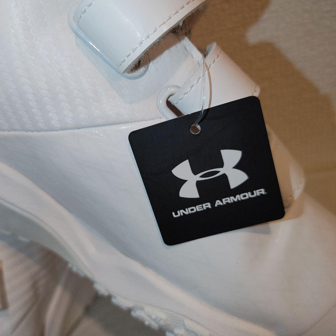 アンダーアーマー　トレーニングシューズ 野球　29.0センチ　ホワイト　高校野球