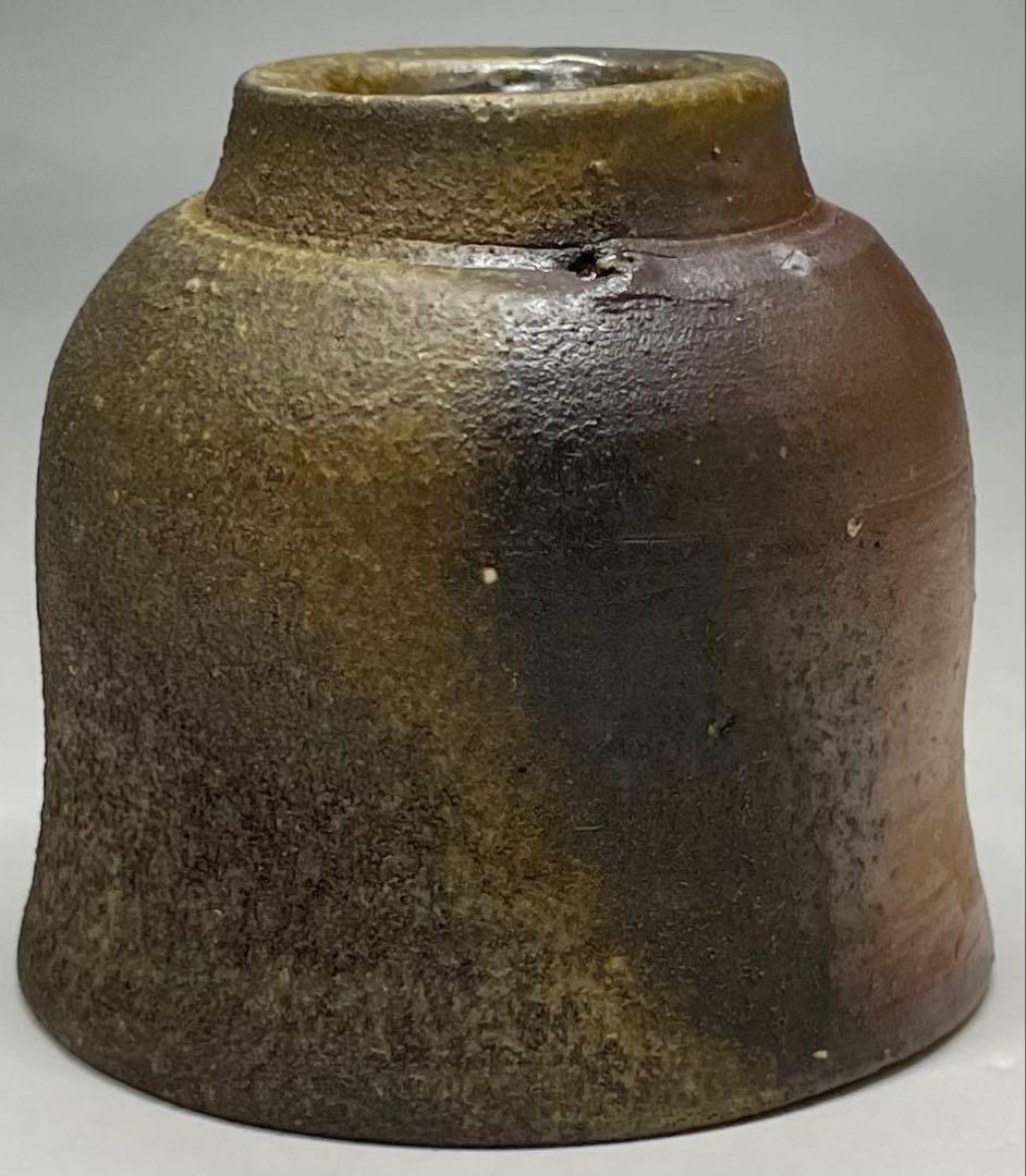 人間国宝　藤原雄　備前酒杯　ぐい呑　備前焼　共箱　共布　栞　y66