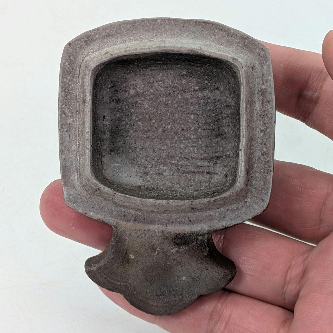 金重利陶苑 備前焼 子香合 合箱合布 抹茶道具 香道具 香盒 干支香合 金彩緋襷