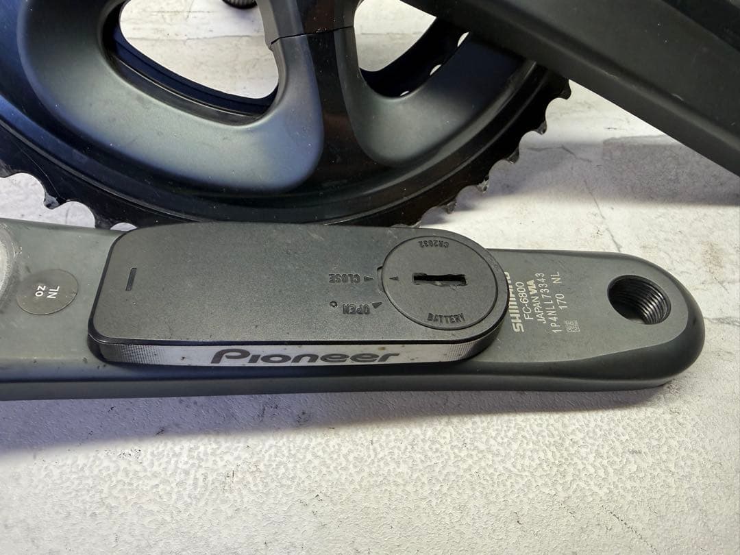 シマノ　アルテグラ6800 パイオニア　パワーメータークランク　両足