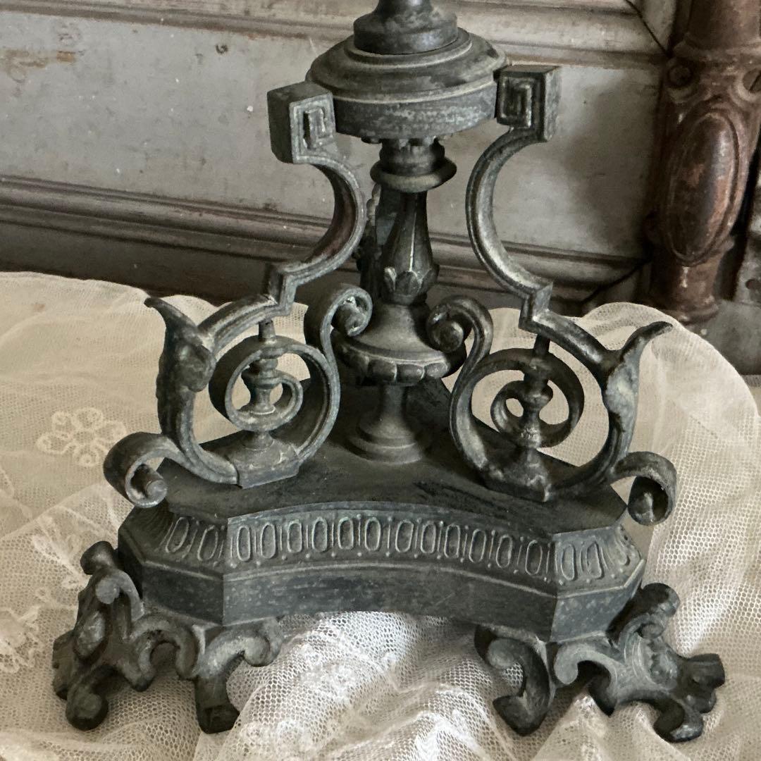 １９世紀中期　フランスアンティーク　祭壇用大きな燭台　教会　キャンドルスタンド