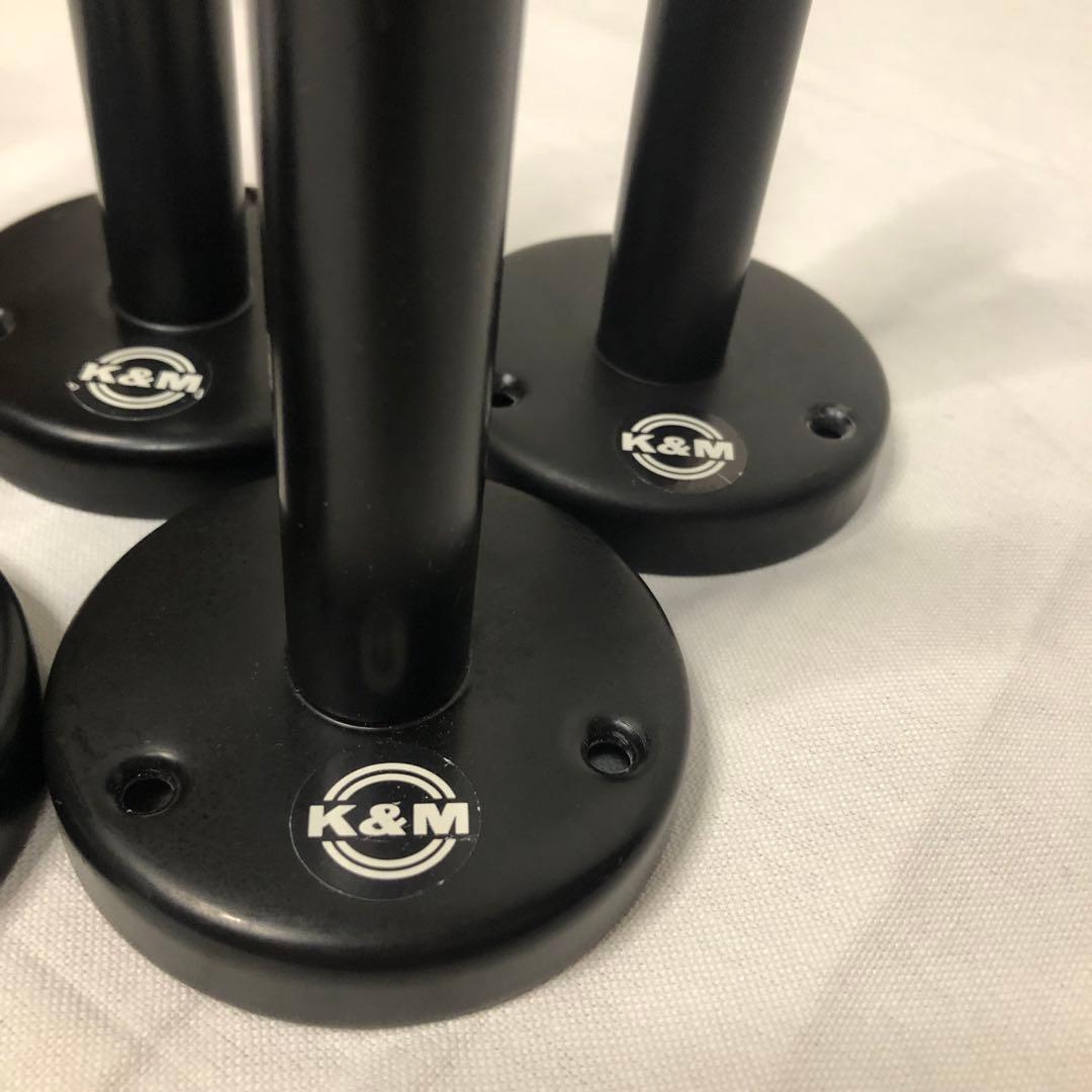 送料込★美品★K&M グースネック ベース22110 6本 マイクスタンド