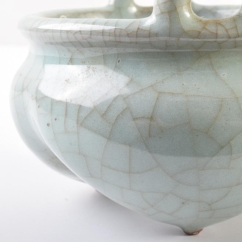 中国　哥釉　沖耳爐　香炉　C 7760E