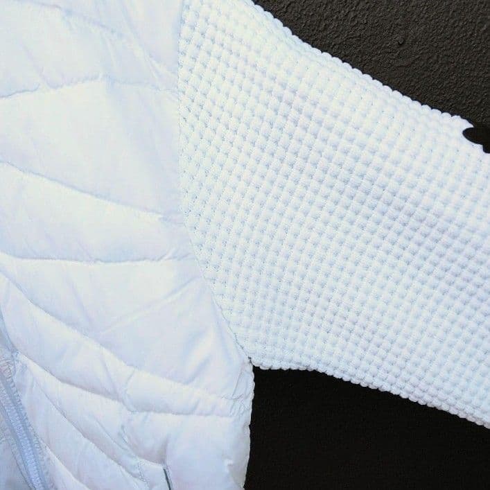 LUXE/R GOLF ダウンフェザーワッフル切替えパーカー45763WHL②