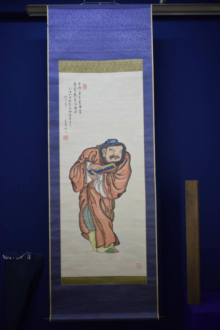 不詳/作者不詳/人物画賛/布袋屋掛軸HG-209