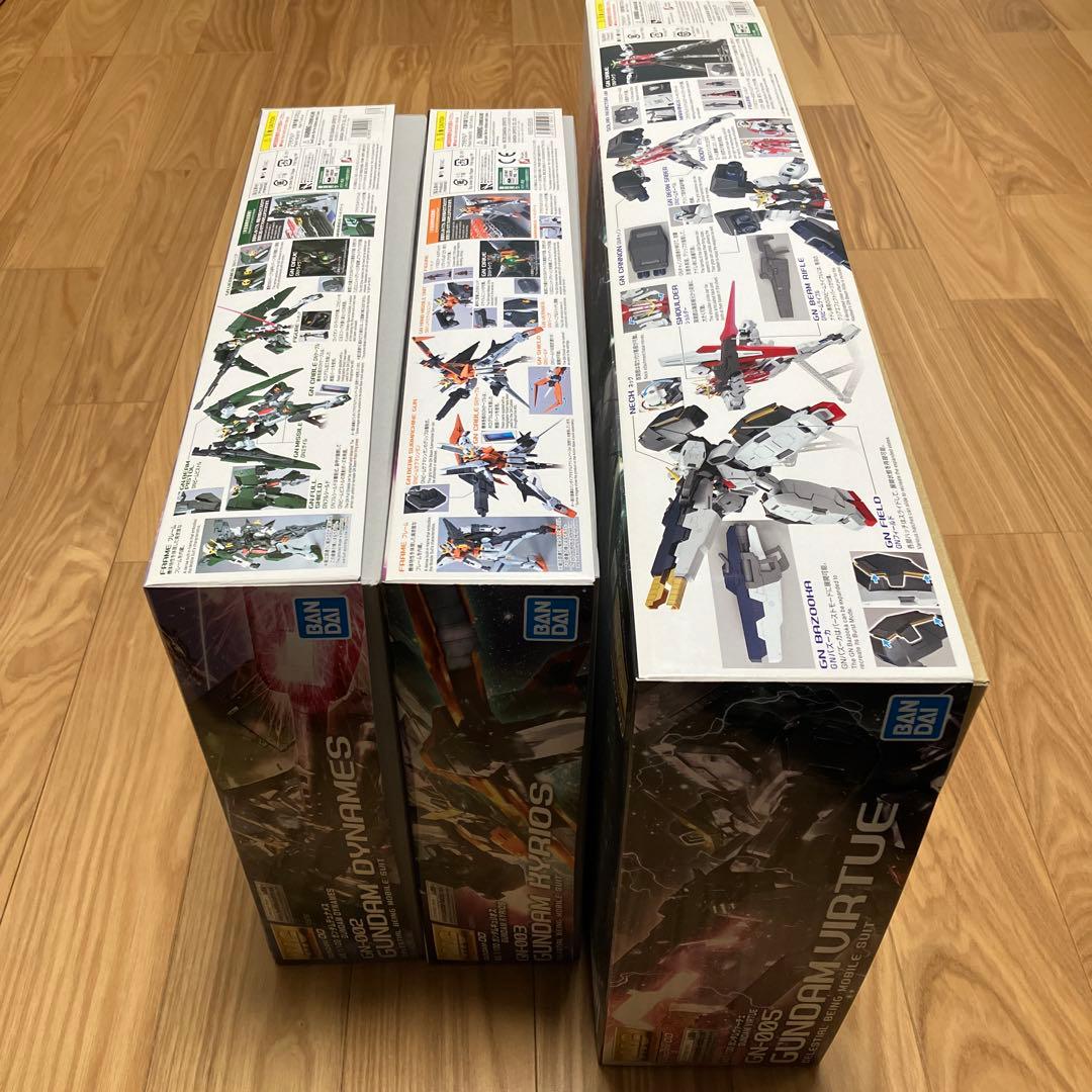MGガンダムデュナメス ガンダムキュリオス ガンダムヴァーチェ セット バンダイ