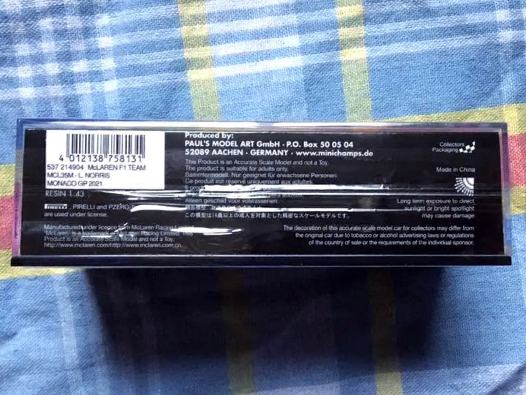 ミニチャンプス 1/43 マクラーレンMCL35M ノリス モナコGP特別カラー