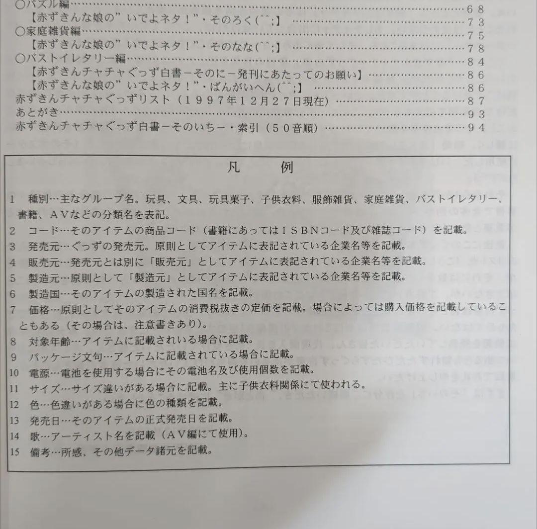カタログ　赤ずきんチャチャ　同人誌