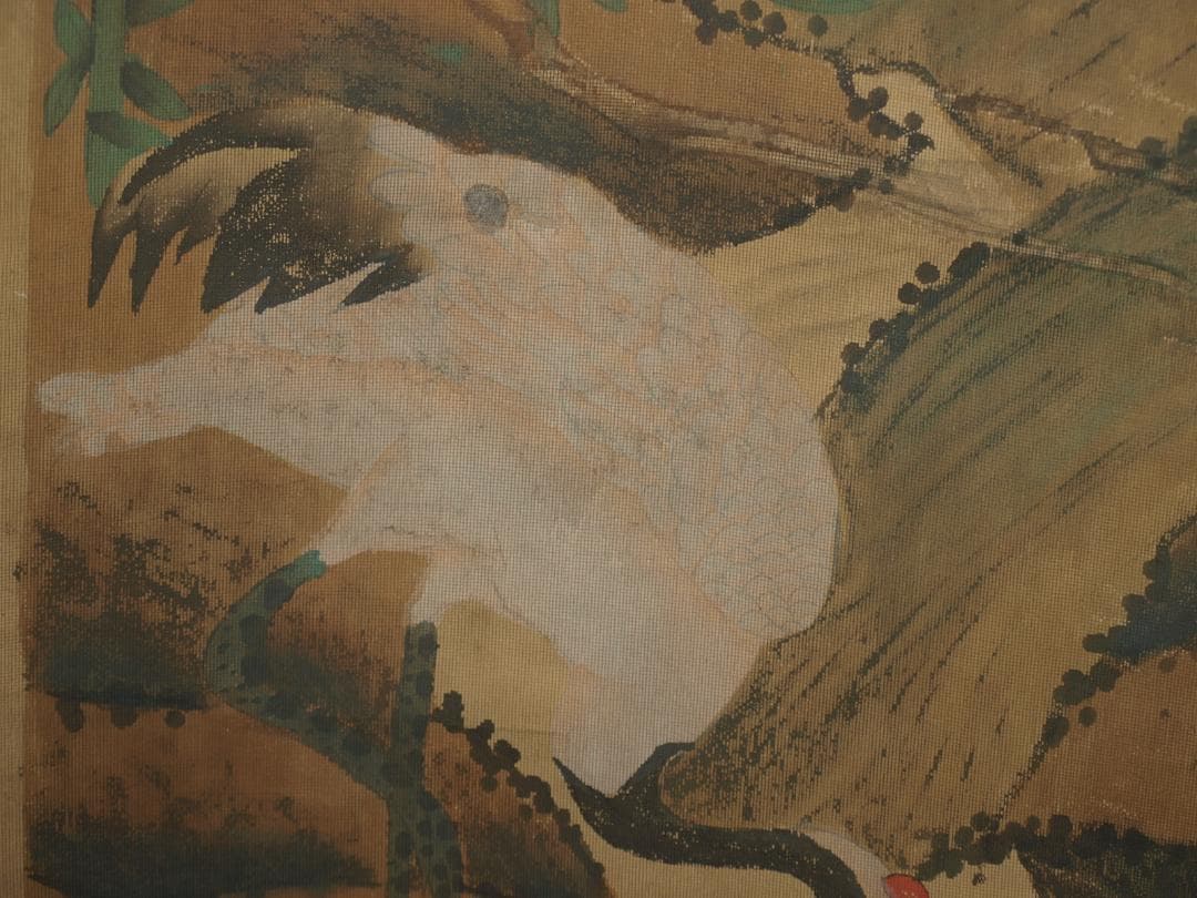 民間仕入れ品　中国　近时代の画家　苏长春作 掛け軸肉筆絵BD283A12-1