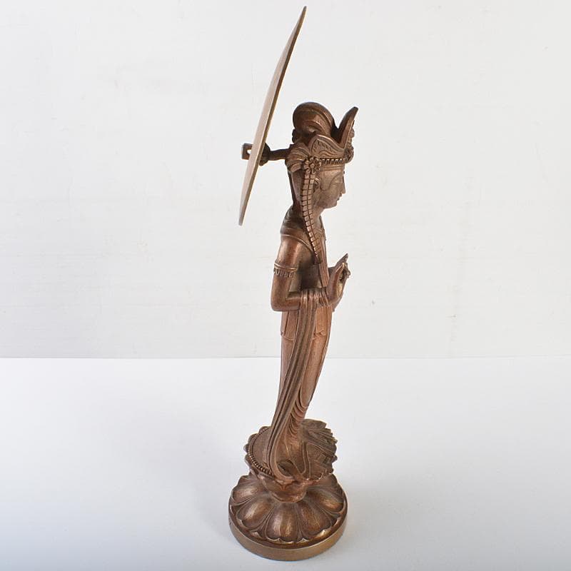 文化勲章受章　彫塑家　澤田政廣作　ブロンズ　聖観音菩薩像　F　R7123B