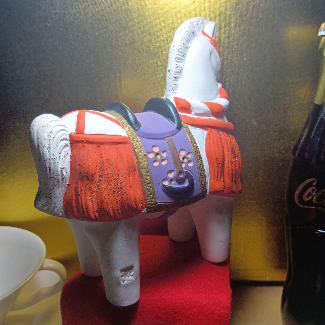 陶器製の馬の郷土玩具