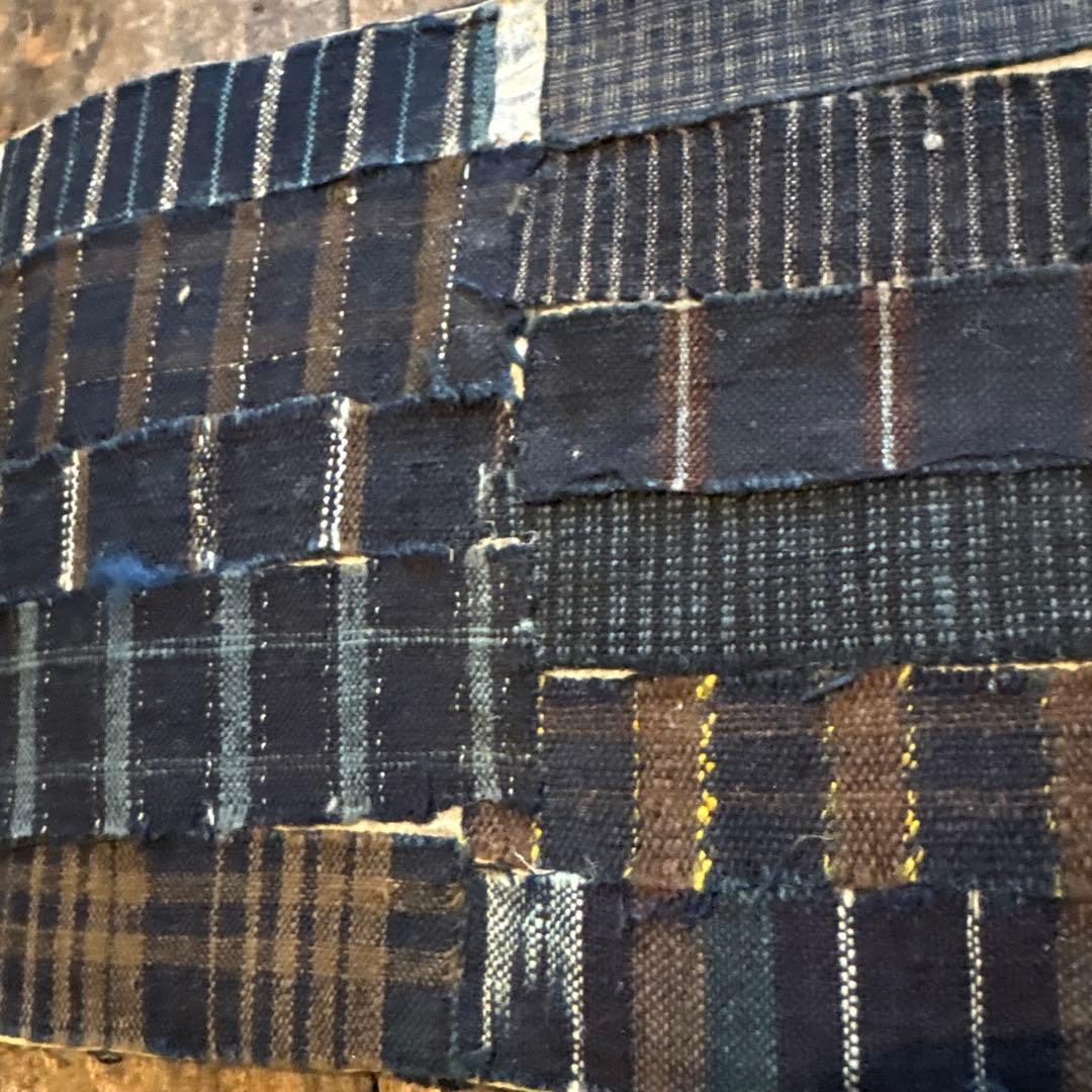 SALE⏬希少◆縞帳　古布　縞　襤褸