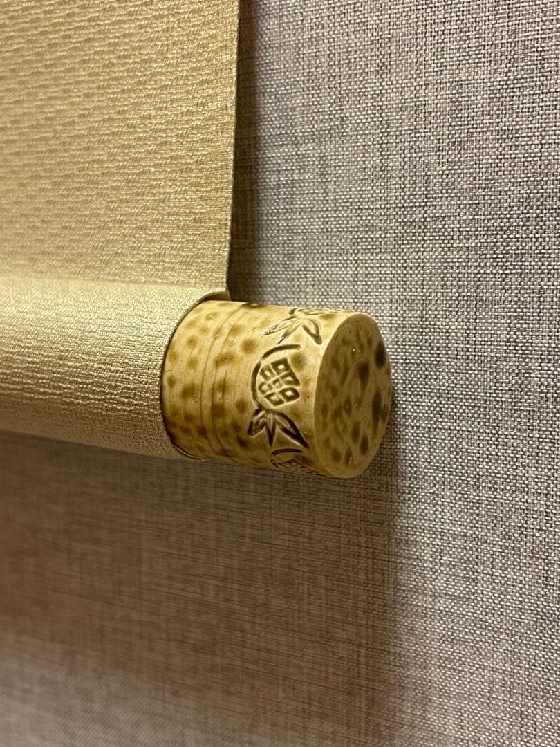 金武翠輝 肉筆 「六瓢福雀」 日本画 絵画 瓢箪 掛軸 掛け軸 花鳥 アート