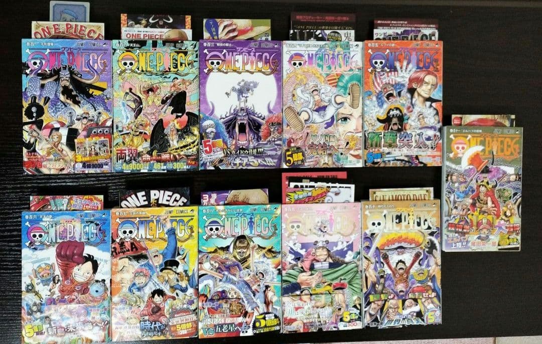 ONE PIECE　ワンピース　全巻（1巻〜111巻）全て初版　帯、チラシ完備