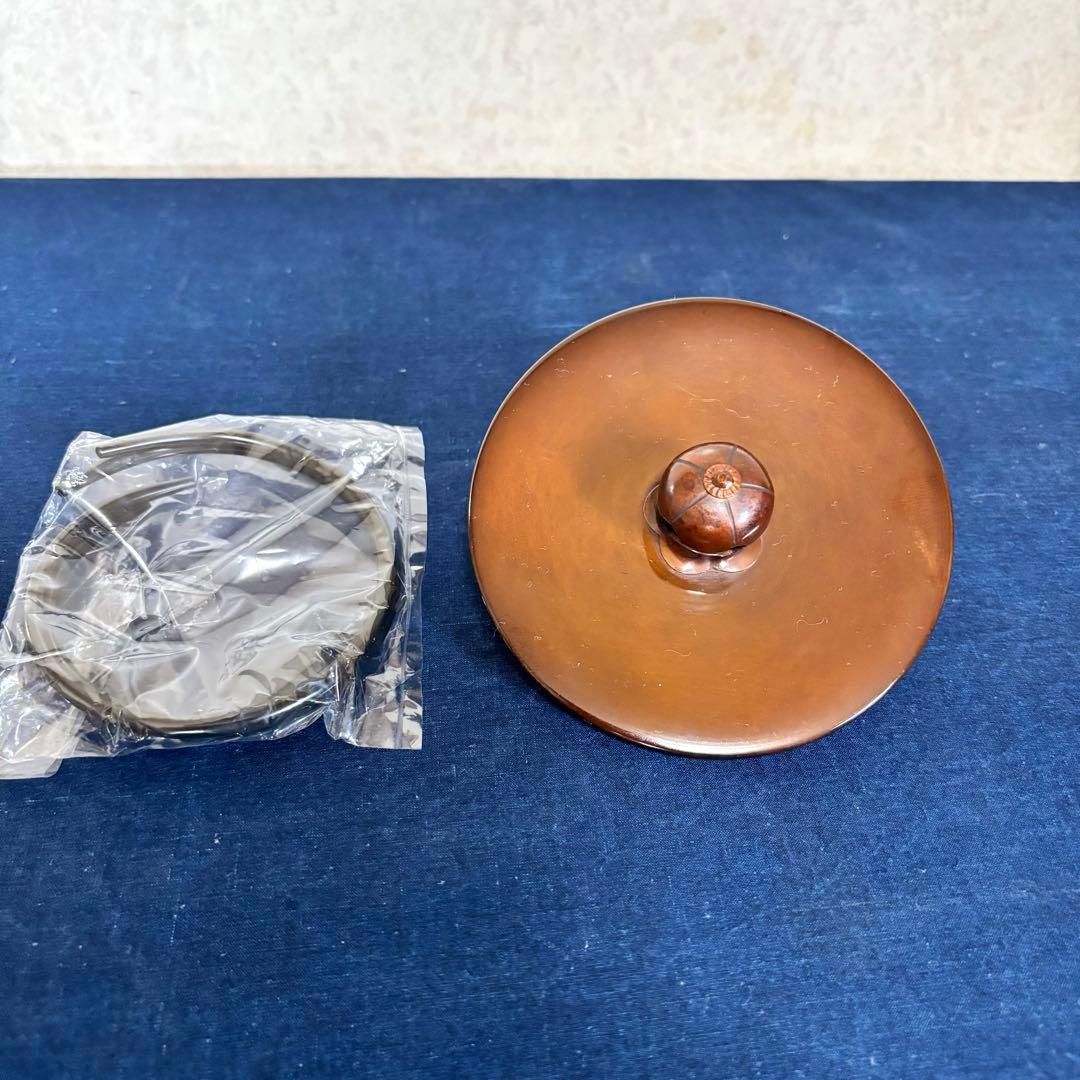 風炉 茶釜 電熱器 唐銅面取風炉 志きの釜 野々田製電熱器 敷板 底瓦 茶道具