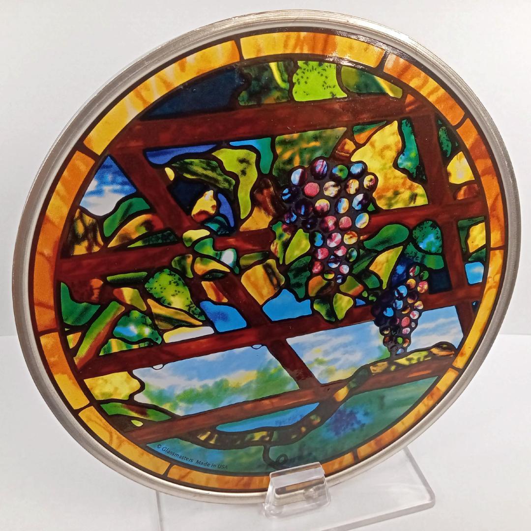 ルイスCティファニー ステンドグラス ぶどう蔓 円型 グラスマスターズ社